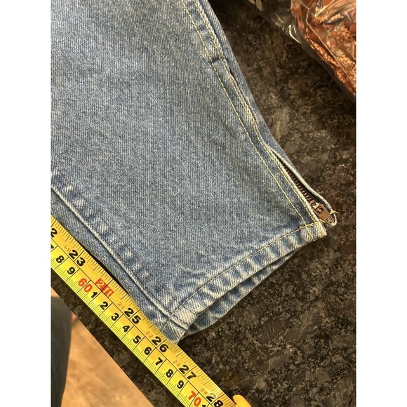 Vintage Lee Riders High Rise Tapered Zipper Leg Detail Size Vintage 16 Waist 30 - Picture 7 of 10
